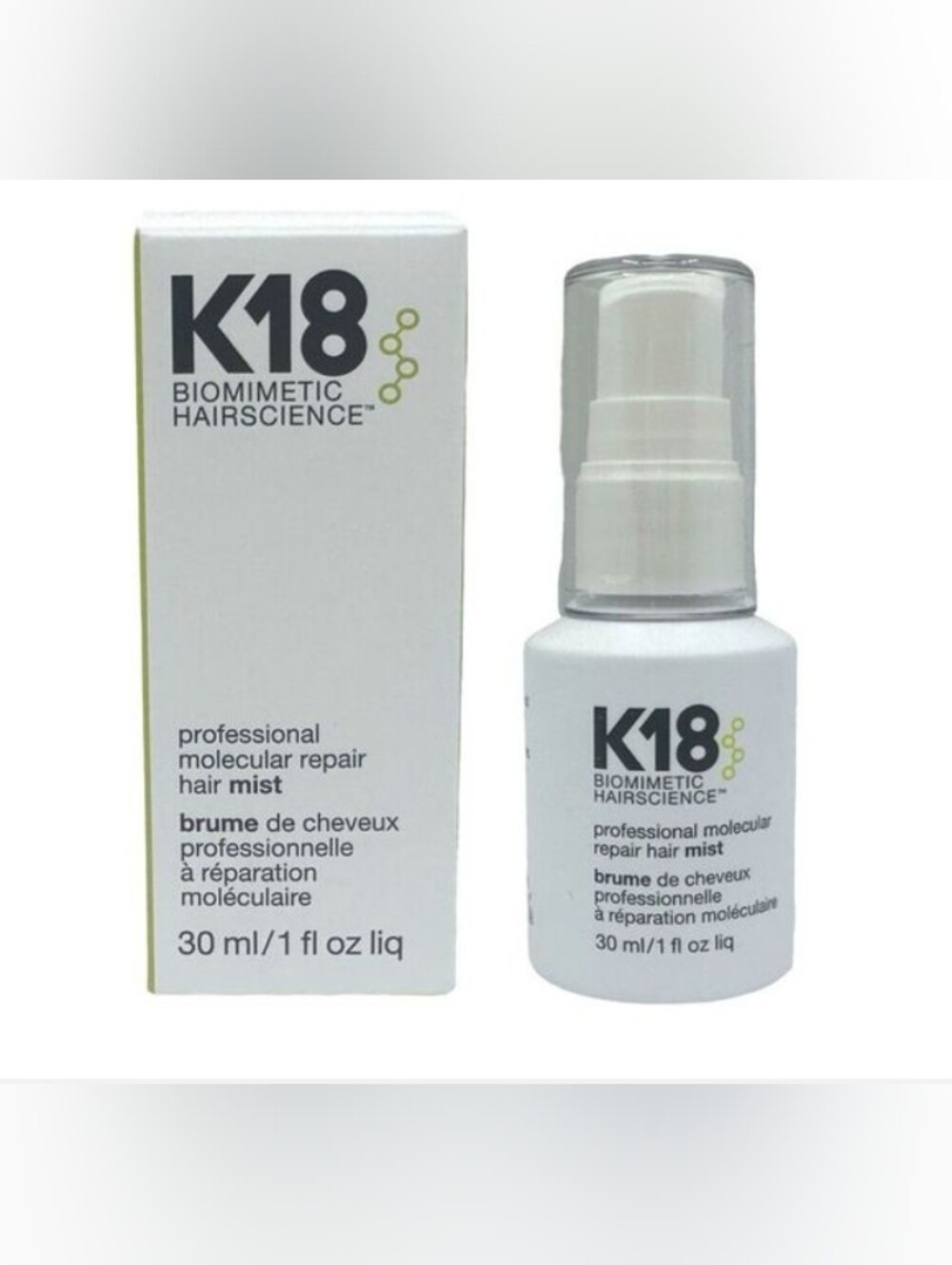 K18 Biomimetic Hairscience Professional Molecular Repair Hair Mist - BNIB